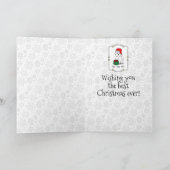 Christmas Santa West Highland White Terrier Westie Karte (Innenseite)