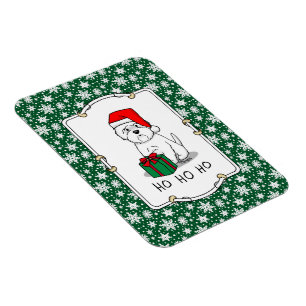 Christmas Santa West Highland White Terrier Westie Magnet