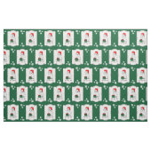 Christmas Santa West Highland White Terrier Westie Stoff (Fat Quarter (45,7 x 55,9 cm))