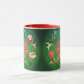 Christmas Santa Wreath Tasse (Zentrum)