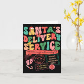 Christmas Santa's Delivery Service L&d Labor D Karte (Gelbe Blume)