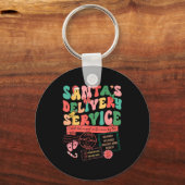 Christmas Santa's Delivery Service L&d Labor D Schlüsselanhänger (Vorderseite)