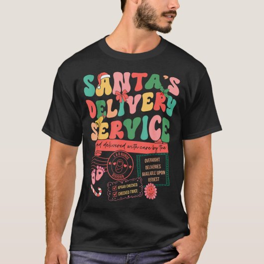 Christmas Santas Delivery Service L&d Labor De T-Shirt (Vorderseite)
