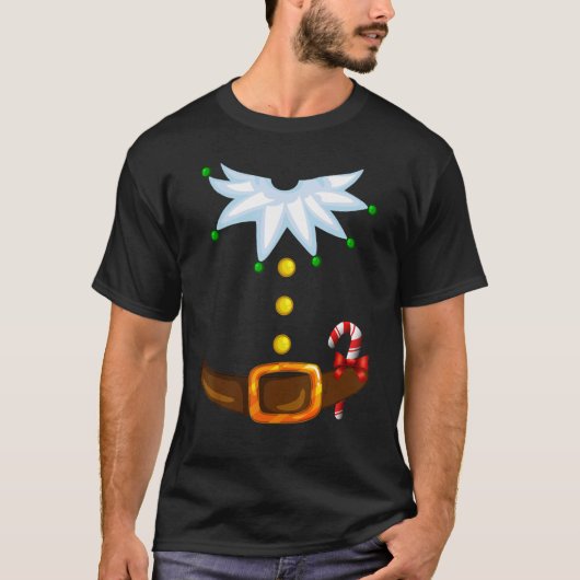 Christmas Santa's Elf Costume Family T-Shirt (Vorderseite)