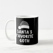 Christmas Santa's Favorite Goth Funny Xmas Pajama  Kaffeetasse (Links)