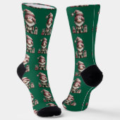 Christmas Santa's Helper Socken (Gewinkelt)