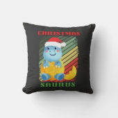 CHRISTMAS SAURS KISSEN (Vorderseite)