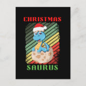 CHRISTMAS SAURS POSTKARTE (Vorderseite)