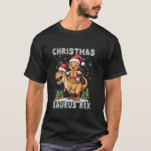 Christmas Saurus Rex Gingerbread Man Cookie Dinosa T-Shirt (Vorderseite)