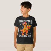 Christmas Saurus Rex Gingerbread Man Cookie Trex B T-Shirt (Vorne ganz)