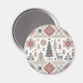 Christmas Scandinavian Geometric Minimalist Magnet (Vorderseite/Rückseite)