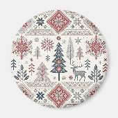 Christmas Scandinavian Geometric Minimalist Magnet (Vorne)