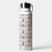 Christmas Scandinavian Geometric Minimalist Trinkflasche (Hinten)