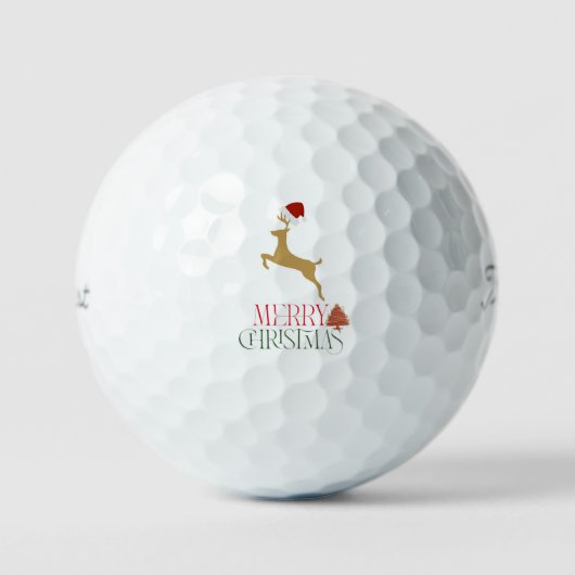 Christmas scandinavian pattern golfball (Vorderseite)