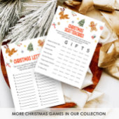 Christmas Scattegories Game Feiertagskarte