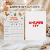 Christmas Scattegories Game Feiertagskarte