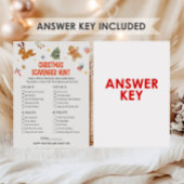 Christmas Scavenger Hunt Game Feiertagskarte