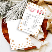 Christmas Scavenger Hunt Game Feiertagskarte