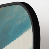 christmas scene holly snow winter artwork pickleball schläger (Linke Seite)