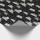 Christmas Scene Wrapping Paper Geschenkpapier (Ecke)
