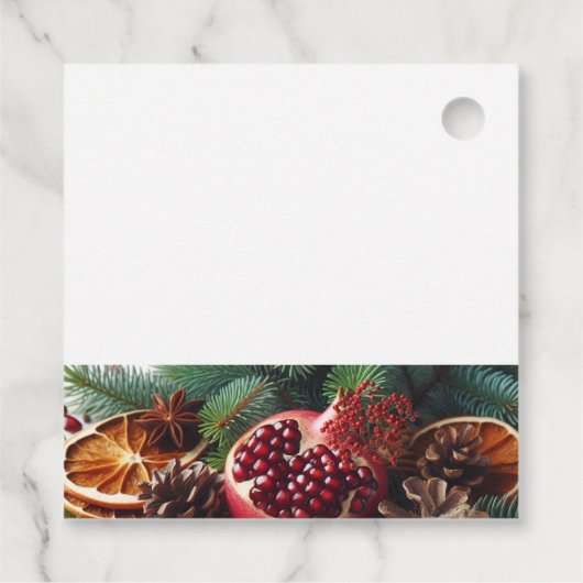 Christmas Scents Simmer Pot Geschenkanhänger (Rückseite)