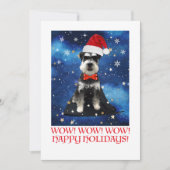 Christmas Schnauzer Ankündigung (Vorderseite)