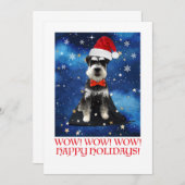 Christmas Schnauzer Ankündigung (Vorne/Hinten)