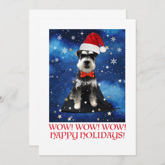Christmas Schnauzer Ankündigung (Vorne/Hinten)