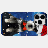 Christmas Schnauzer Case-Mate iPhone Hülle (Rückseite (Horizontal))