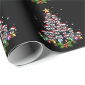 Christmas Schnauzer Dog Tree Xmas Pet Animal Geschenkpapier (Rolleneckpunkt)