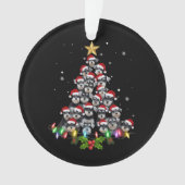 Christmas Schnauzer Dog Tree Xmas Pet Animal Ornament (Vorderseite)