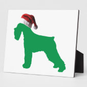 Christmas Schnauzer Fotoplatte (Seite)