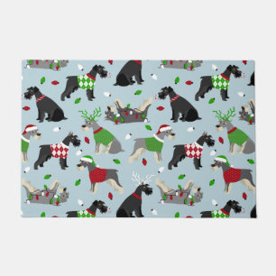 Christmas Schnauzer Fußmatte