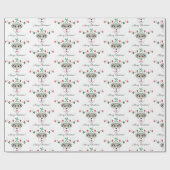 Christmas Schnauzer Geschenkpapier (Flach)