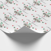 Christmas Schnauzer Geschenkpapier (Ecke)