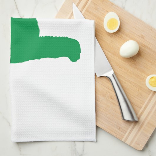 Christmas Schnauzer Handtuch (Viertel Falte)