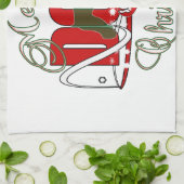 CHRISTMAS SCHNAUZER HANDTUCH (Gefaltet)