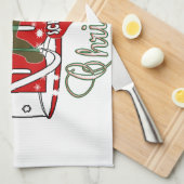 CHRISTMAS SCHNAUZER HANDTUCH (Viertel Falte)