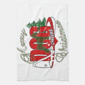 CHRISTMAS SCHNAUZER HANDTUCH (Vertikal)