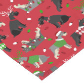 Christmas Schnauzer Kurz Table Runner Kurzer Tischläufer (Ecke)