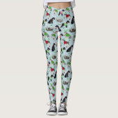 Christmas Schnauzer Leggings (Vorderseite)