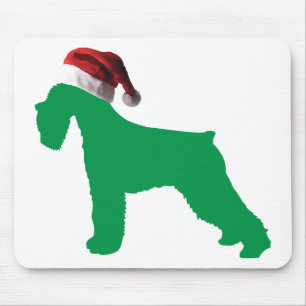 Christmas Schnauzer Mousepad