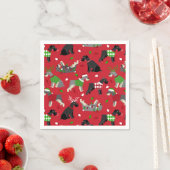 Christmas Schnauzer Napkins Serviette (Beispiel)