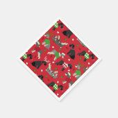 Christmas Schnauzer Napkins Serviette (Ecke)