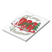 CHRISTMAS SCHNAUZER NOTIZBLOCK (Rotiert)