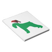 Christmas Schnauzer Notizblock (angewinkelt)