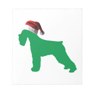 Christmas Schnauzer Notizblock