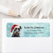 Christmas Schnauzer Rücksendeadresse (Insitu)