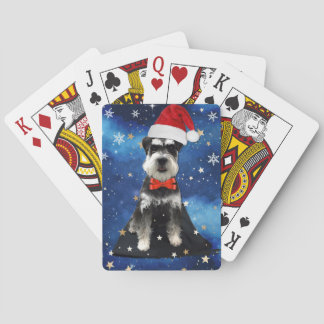 Christmas Schnauzer Spielkarten