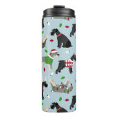 Christmas Schnauzer Thermosbecher (Vorderseite)